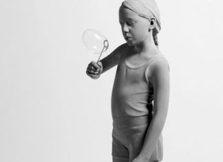 Amazing Life-Size Monochrome Sculptures by Belgian Artist
