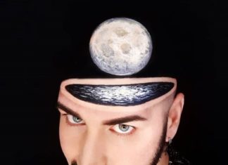 Artist Transforms His Face Into Amazing 3D Optical Illusions