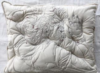 These Handmade Pillows Come With Embroideries of People Sleeping