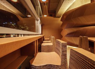 This Café in Mumbai Is Almost Entirely Made of Cardboard