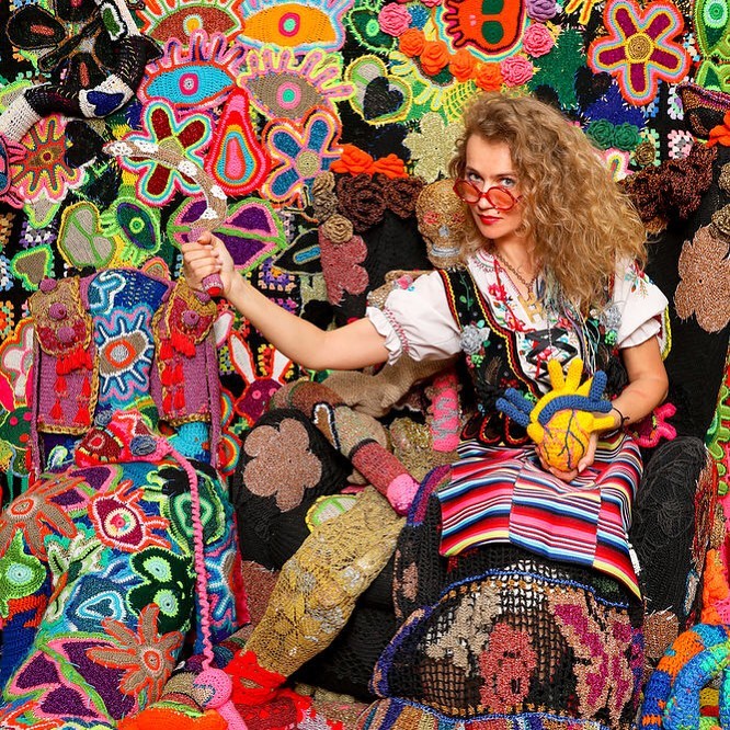 Olek's Crochet Art is Something Else Wallpaper Data