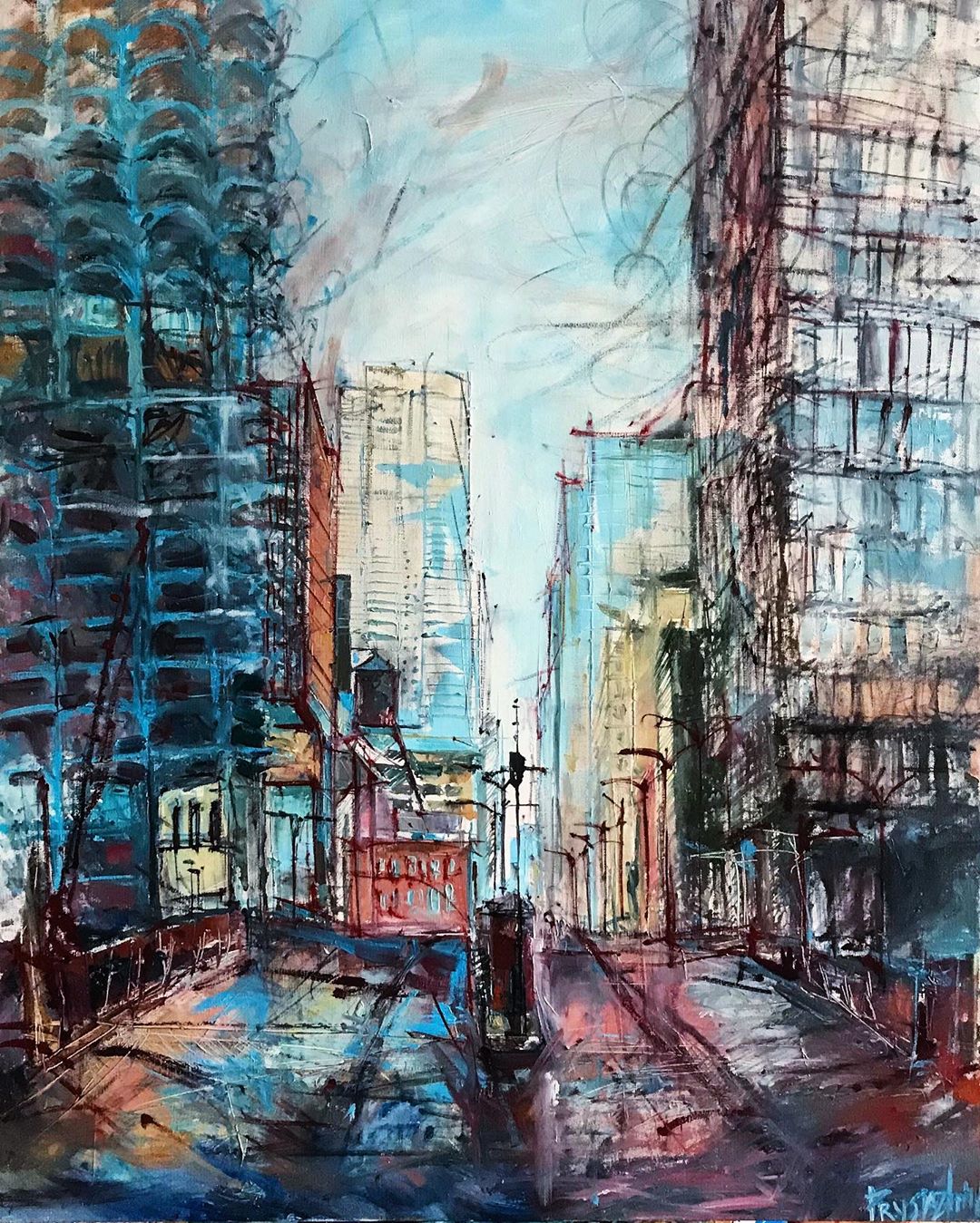 Luna Prysiazhniuk Creates Oil Paintings of Chicago ...