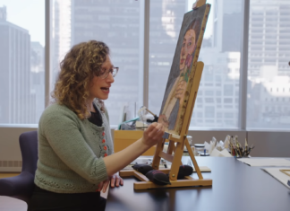 Watch Diana Hartman at Her Art Conservation Job