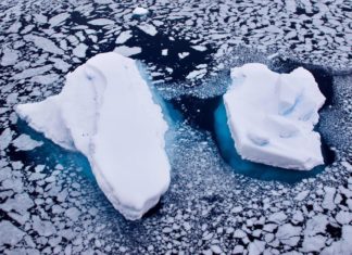 Zaria Forman Draws Dramatic Shifting Glaciers