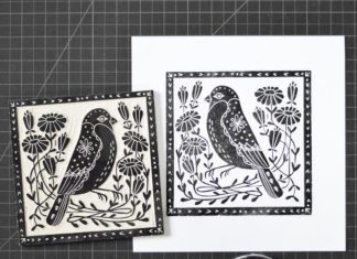 The Original Linocut Prints of Andrea Lauren