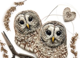 Crows, Owls, and Parrots: Paulina Bartnik Embroiders Birds