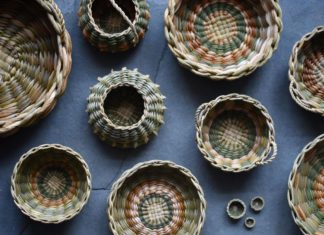 Suzie Grieve Weaves Leaves and Vines Into Adorable Miniature Baskets