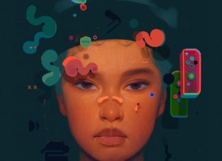 Artist Combines Portraits, Typography, and Abstract Shapes into Paintings