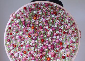 Check Out the Flower-Infused Embroidery Art By Olga Prinku