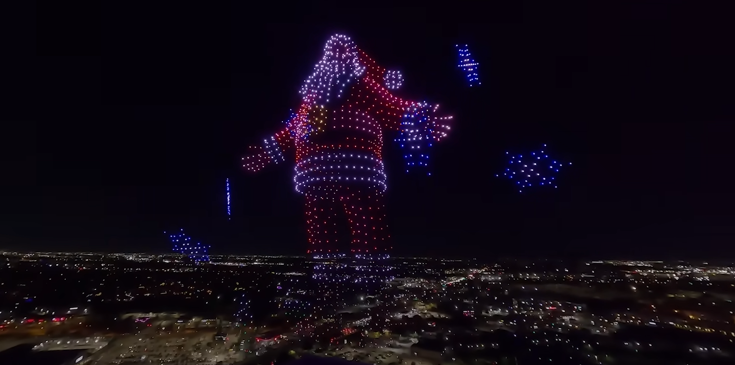 Impressive Christmas Drone Show Sets 2 Guinness World Records