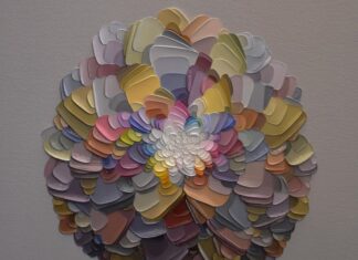 Joshua Davison Creates Colorful Flower Paintings With a Palette Knife