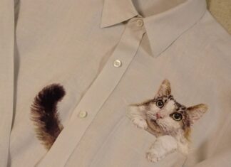 Hiroko Kubota’s Embroidery Shirts Put Cats Front & Centre