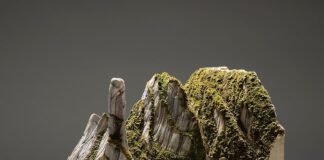 Artist Transforms Discarded Books into Mountain-Like Sculptures